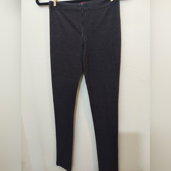 Alice + Olivia Low Rise Zip Up Stretch Pants Black Size 2 - Picture 4 of 14